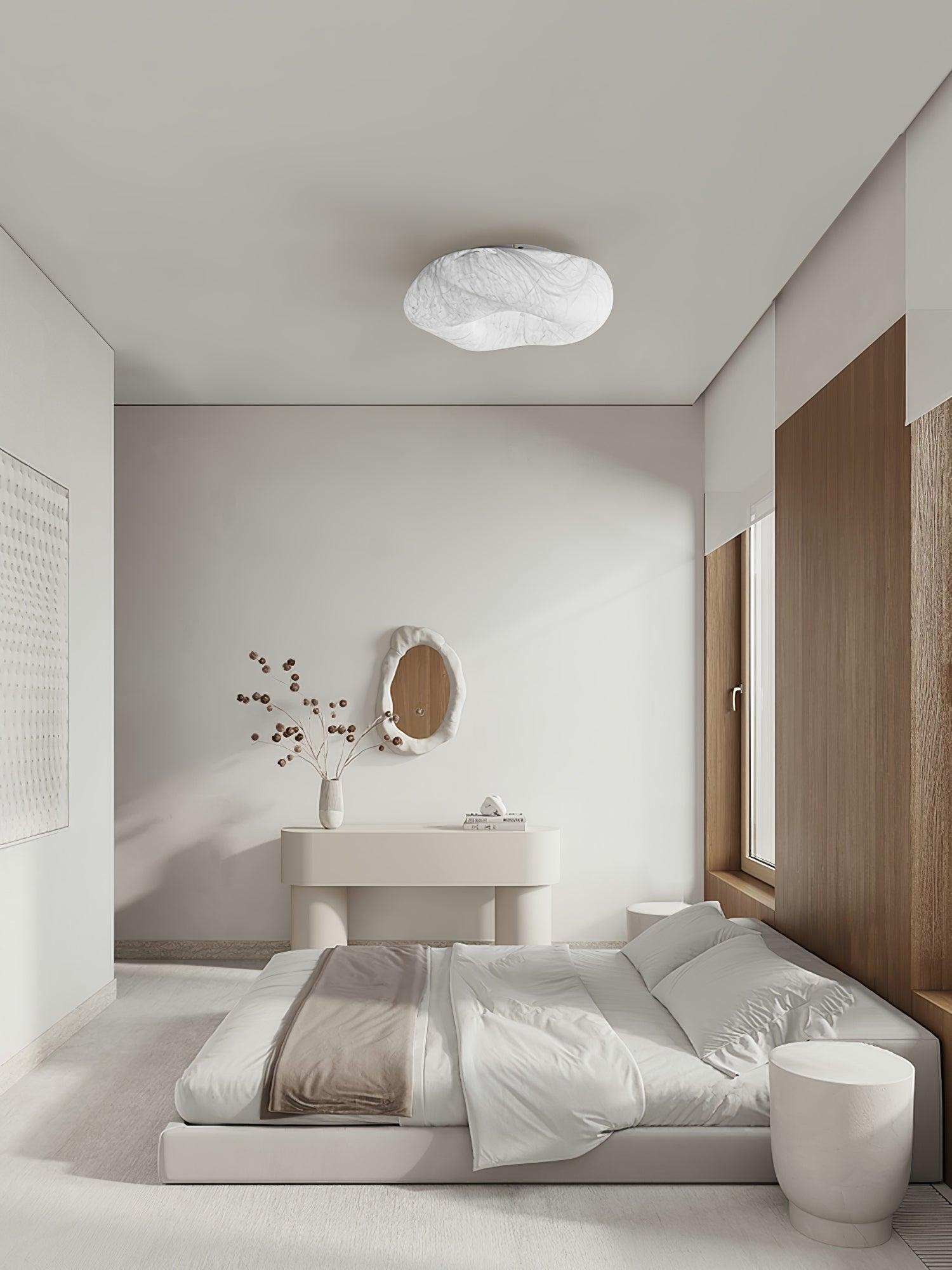 Yunduo Plafonnier Soie Nuage Forme Moderne