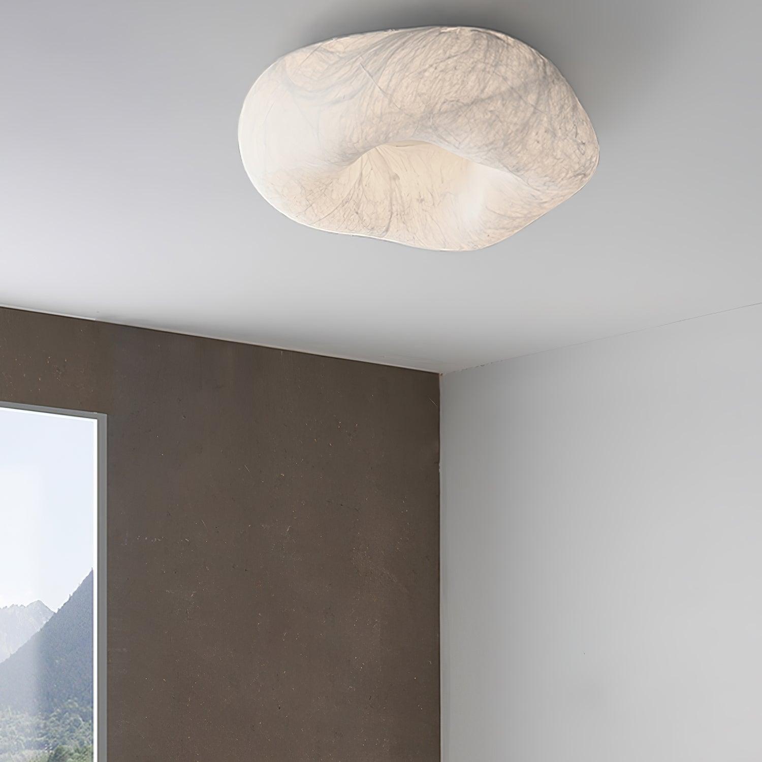 Yunduo Plafonnier Soie Nuage Forme Moderne