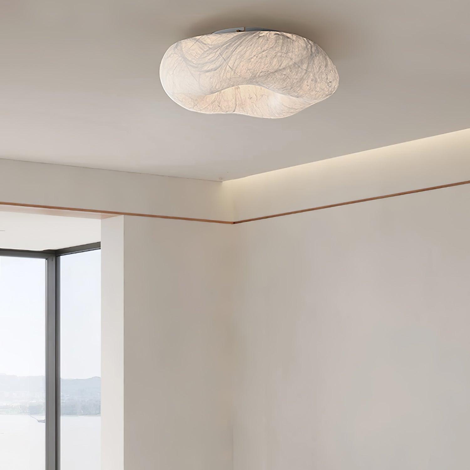 Yunduo Plafonnier Soie Nuage Forme Moderne