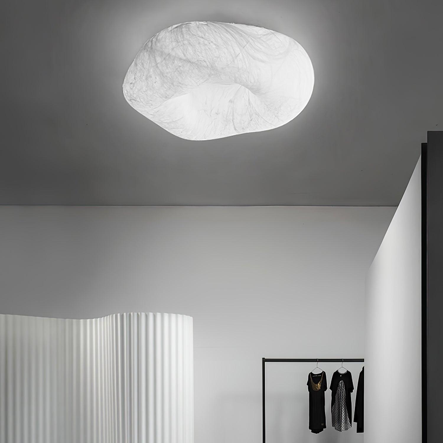 Yunduo Plafonnier Soie Nuage Forme Moderne