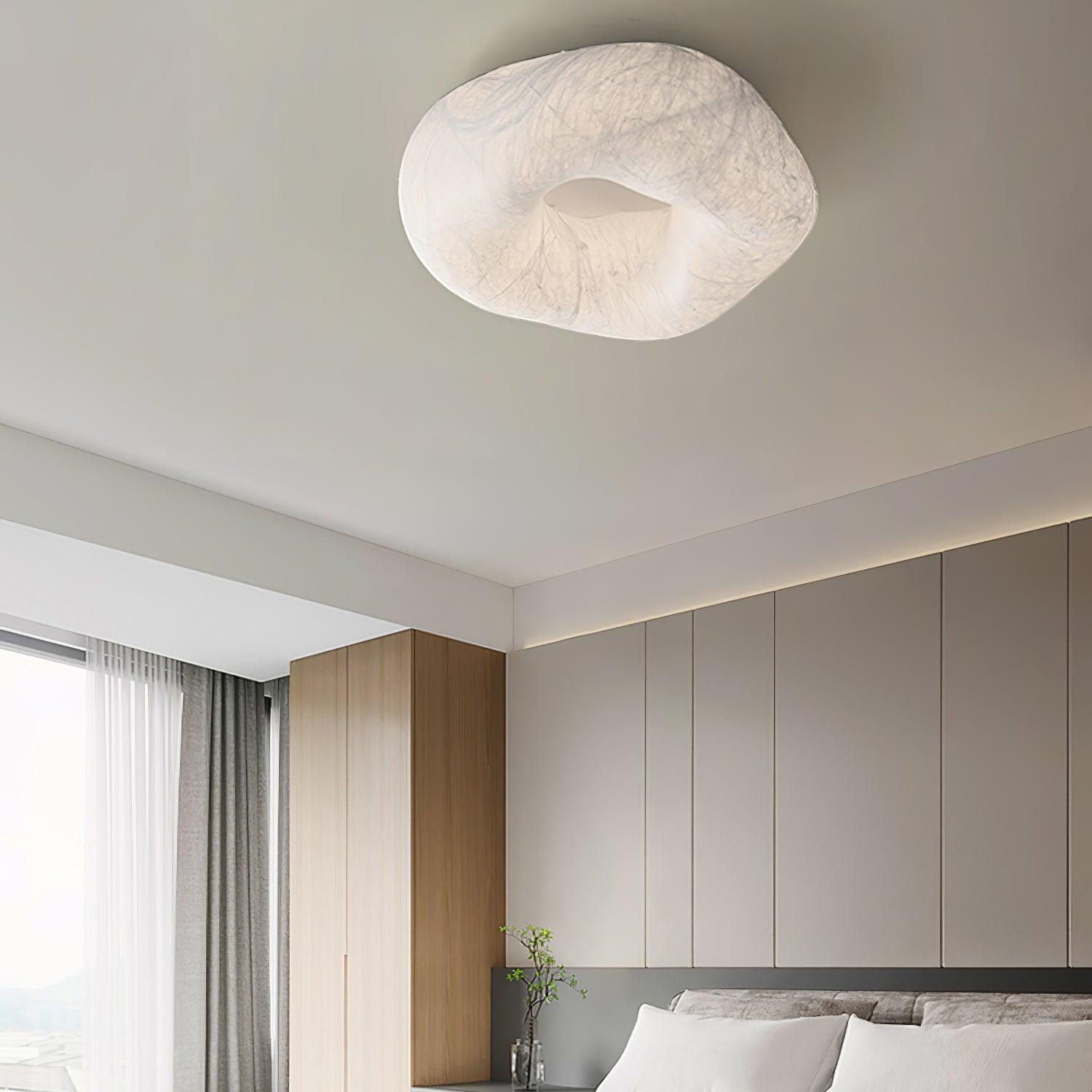 Yunduo Plafonnier Soie Nuage Forme Moderne