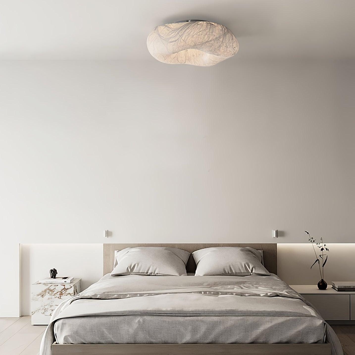Yunduo Plafonnier Soie Nuage Forme Moderne