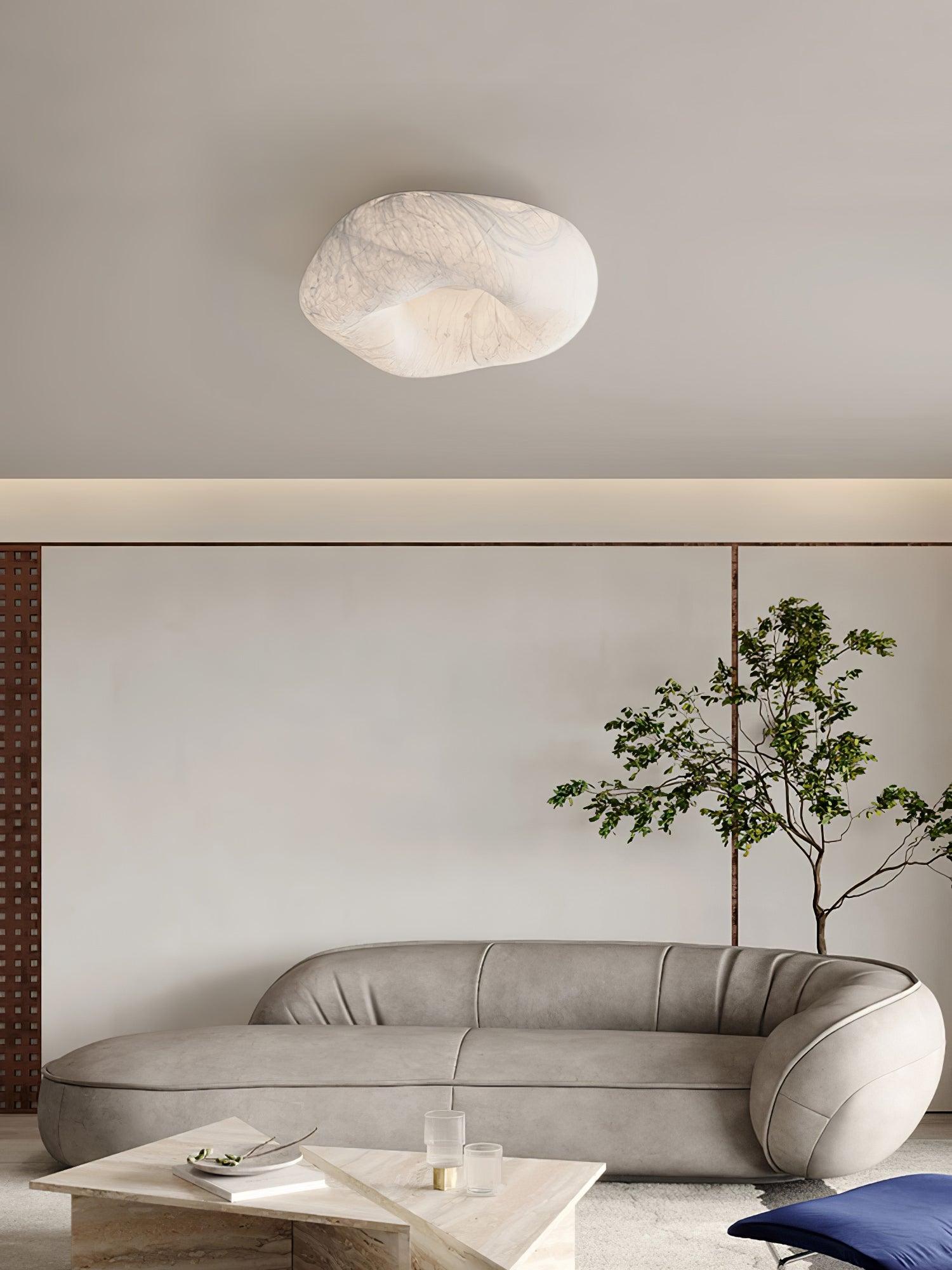Yunduo Plafonnier Soie Nuage Forme Moderne