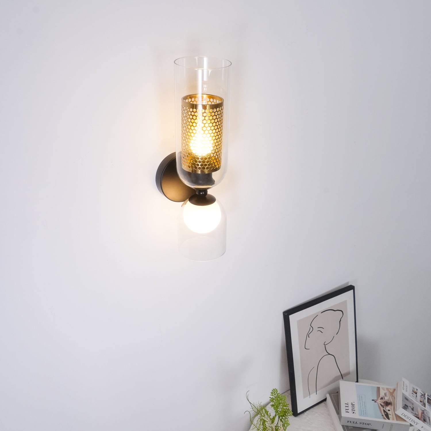Alvynan Applique Murale en Verre Art Nordique Premium