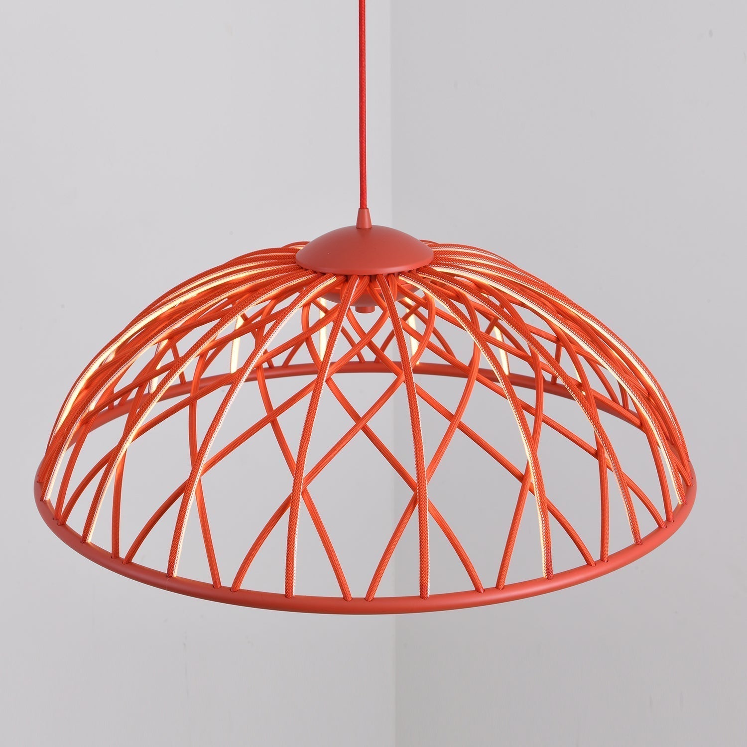 Zeela Suspension Minimaliste Bois et Verre
