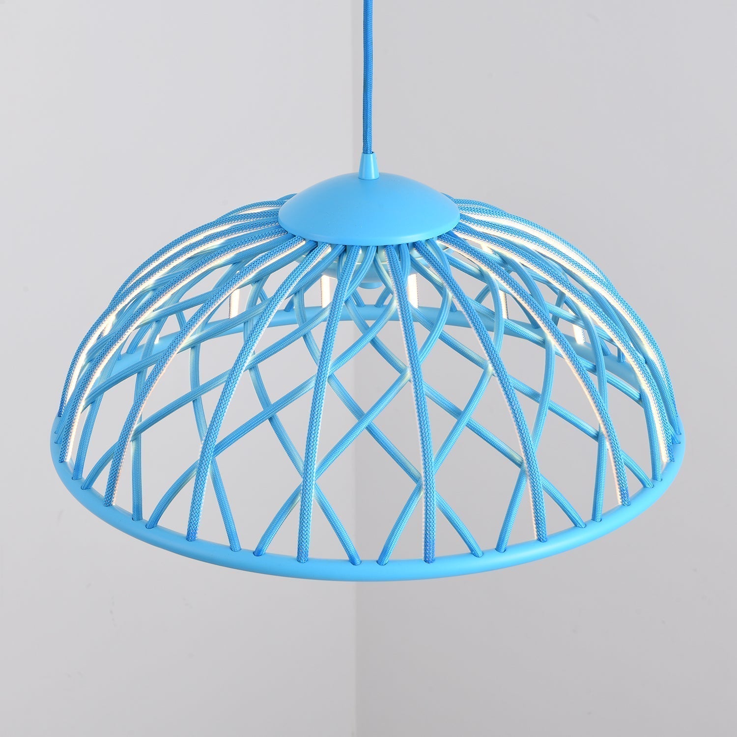 Zeela Suspension Minimaliste Bois et Verre