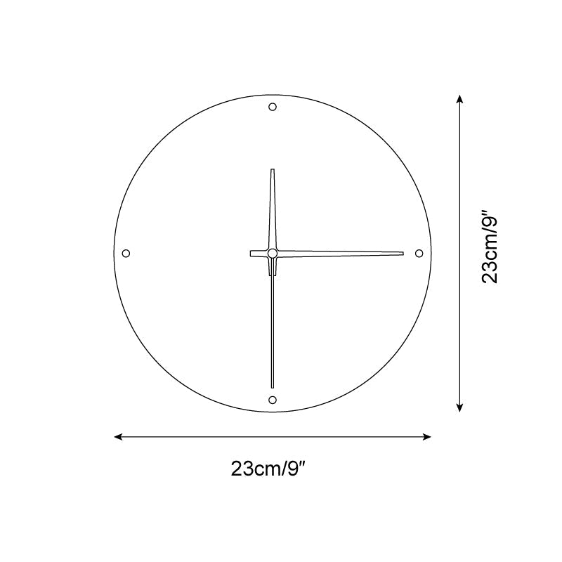 Drift Applique Murale Horloge Travertin