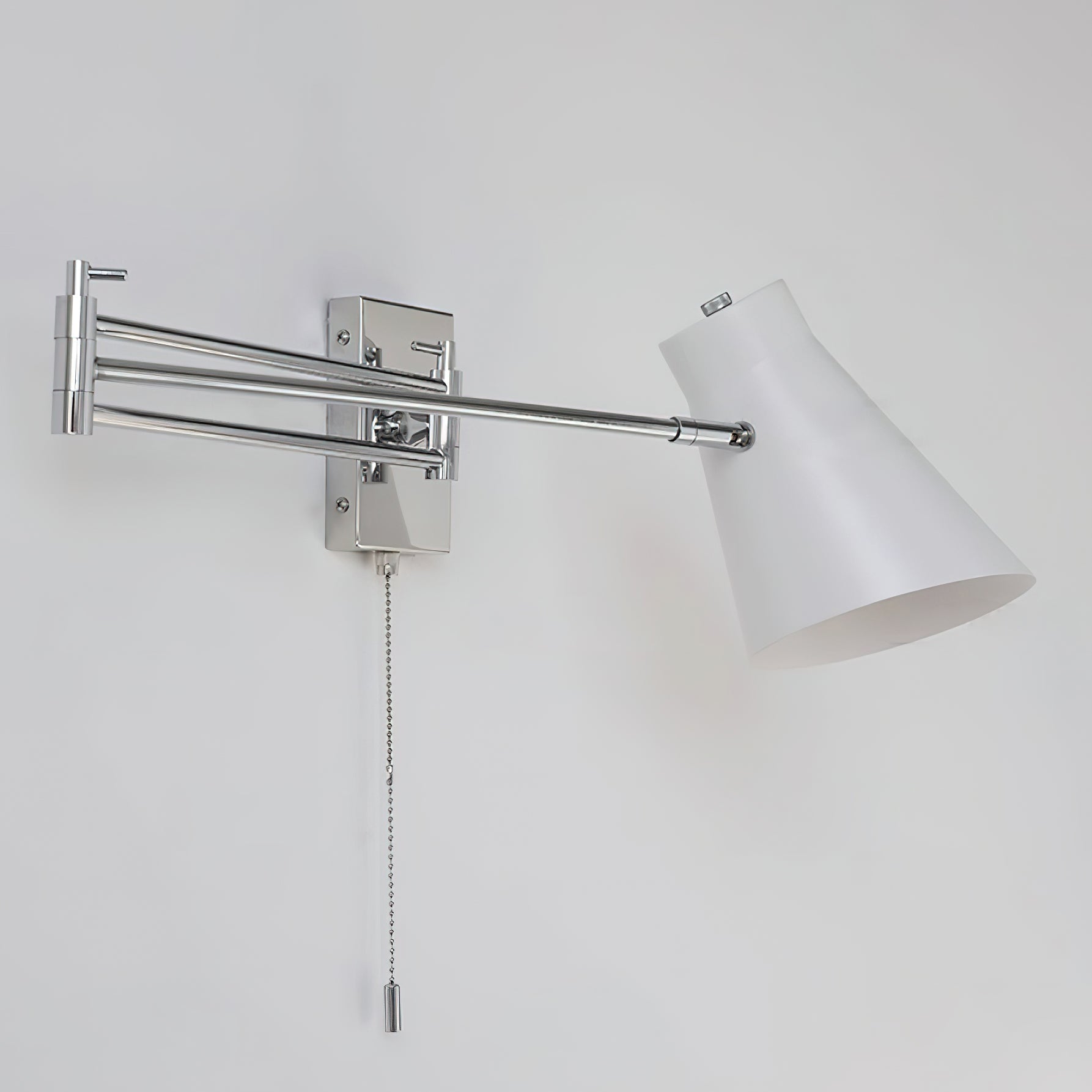 Virelli Applique Murale Bras Pivotant Chrome Orange Ajustable Industriel