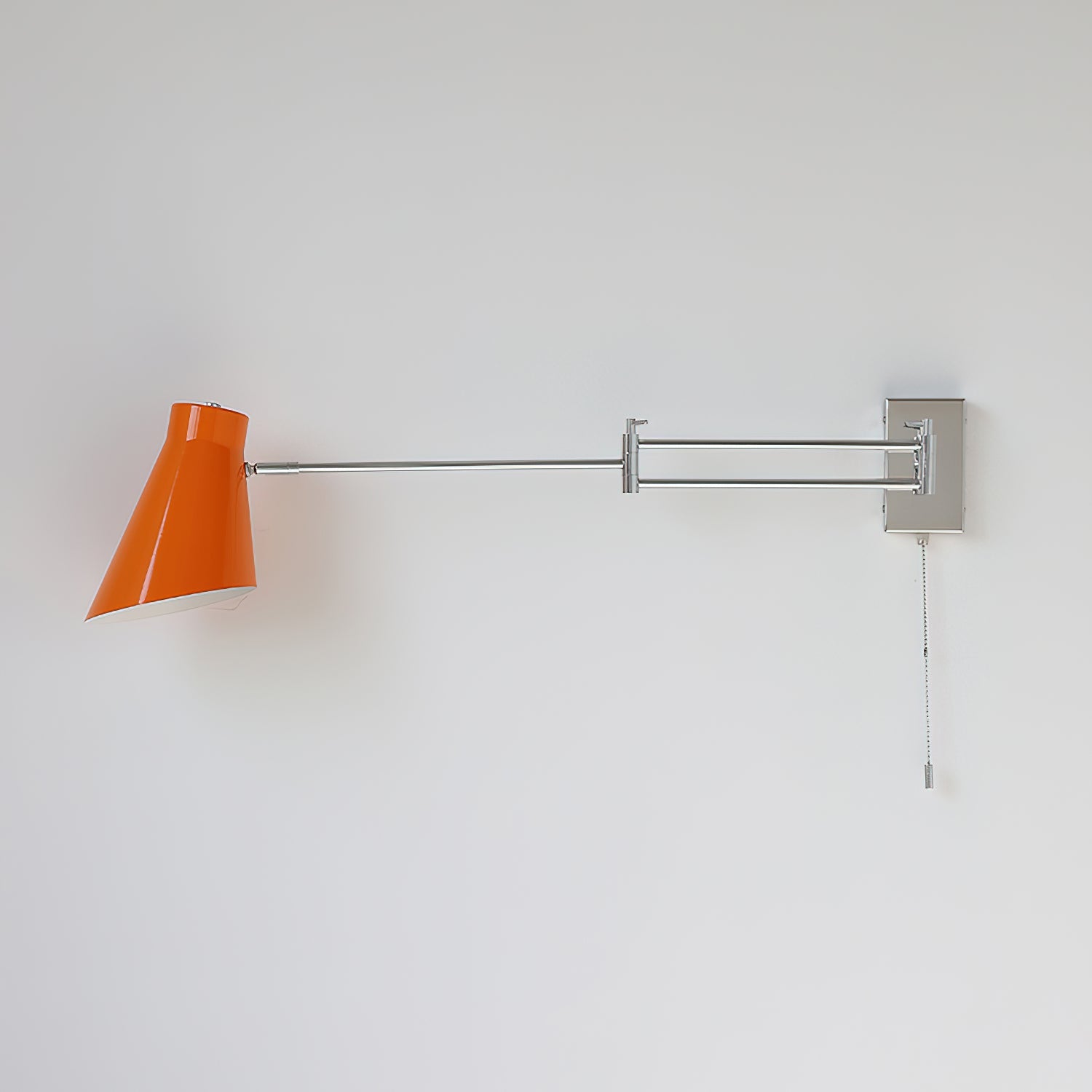 Virelli Applique Murale Bras Pivotant Chrome Orange Ajustable Industriel