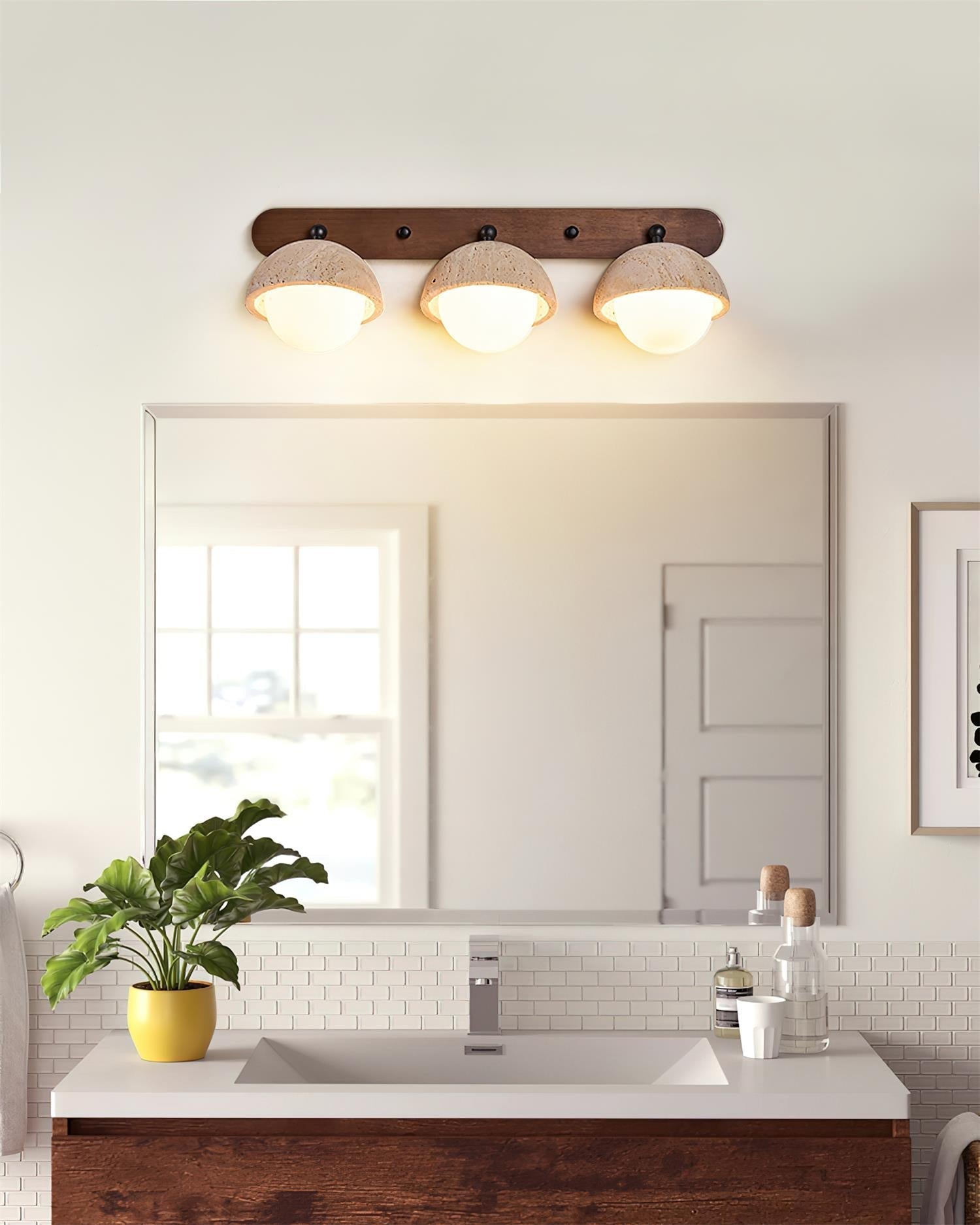Gavilo Applique Murale Double en Travertin