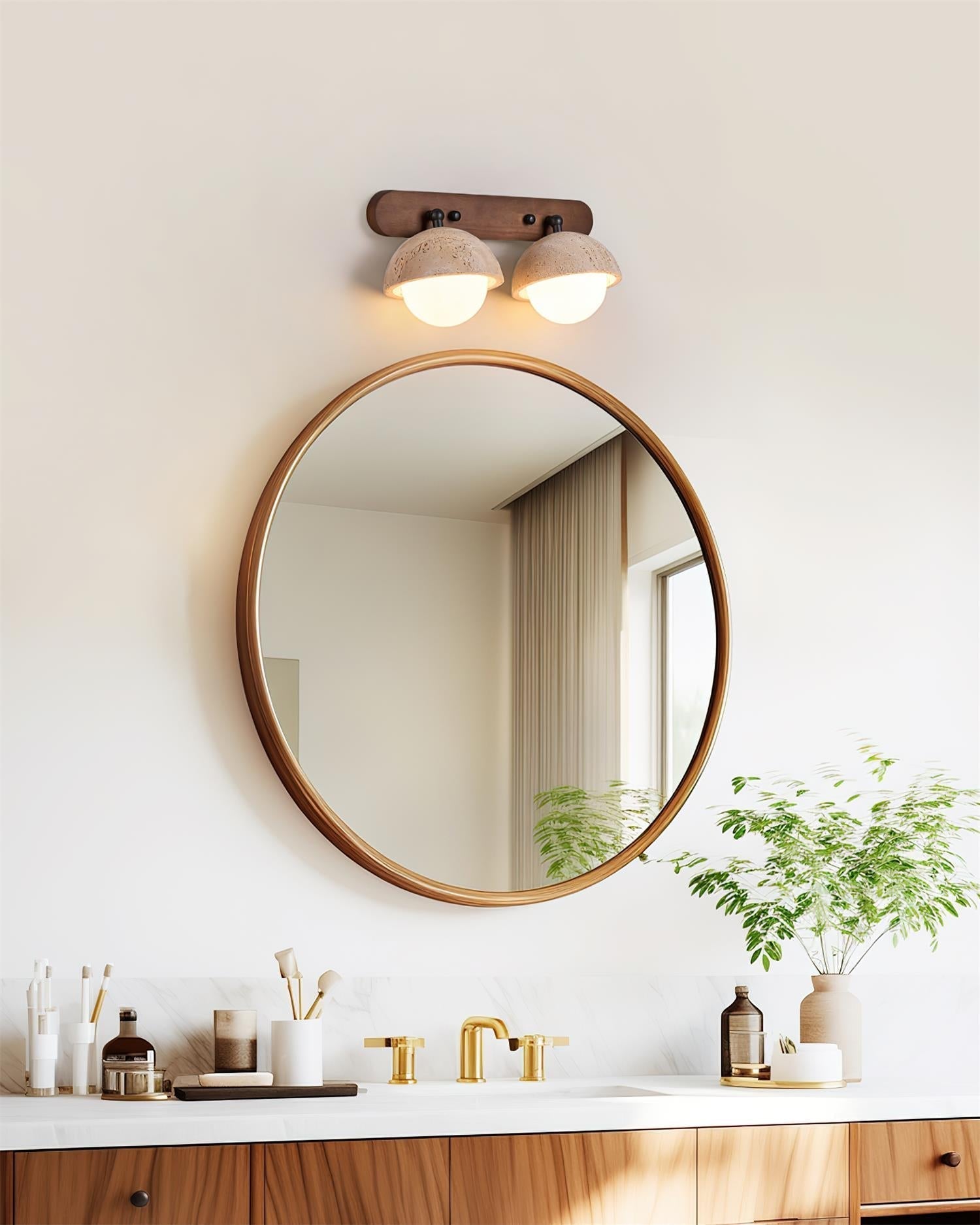 Gavilo Applique Murale Double en Travertin