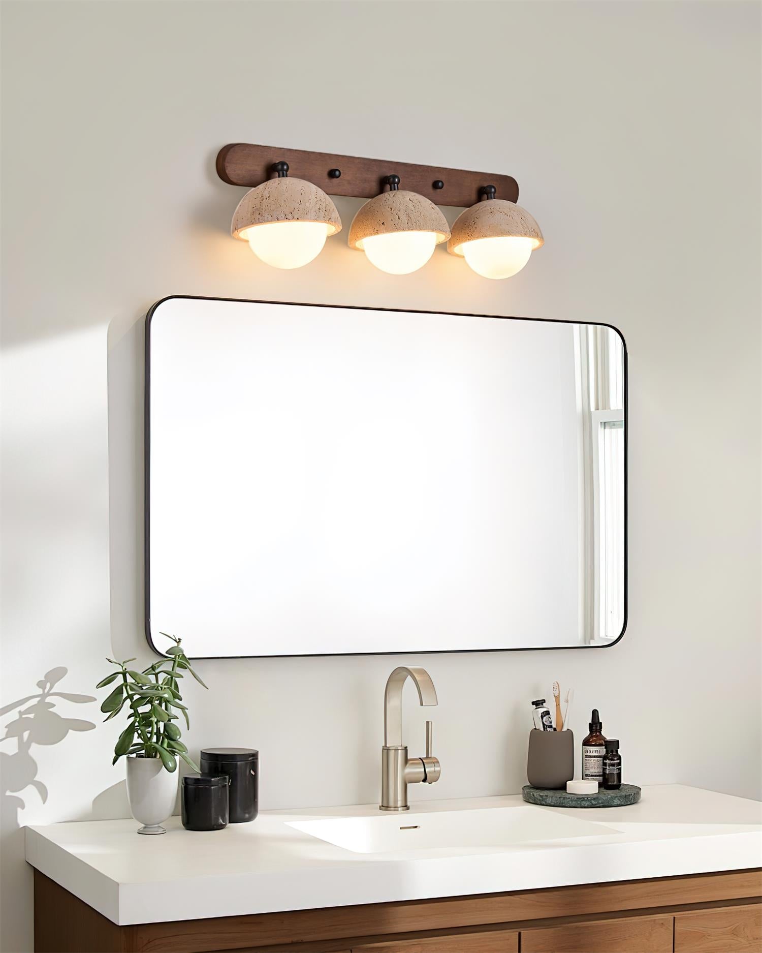 Gavilo Applique Murale Double en Travertin