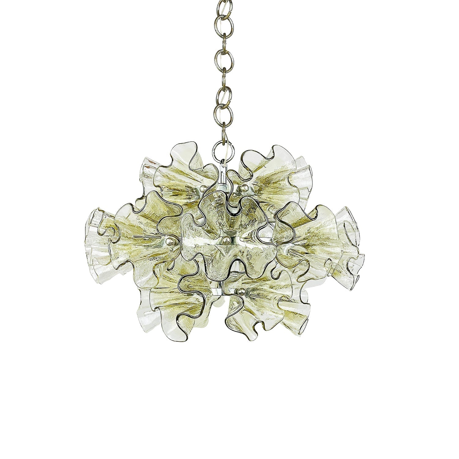 Zerelle Suspension Verre Froncé Fleur