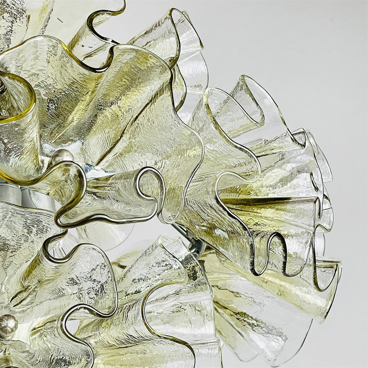 Zerelle Suspension Verre Froncé Fleur