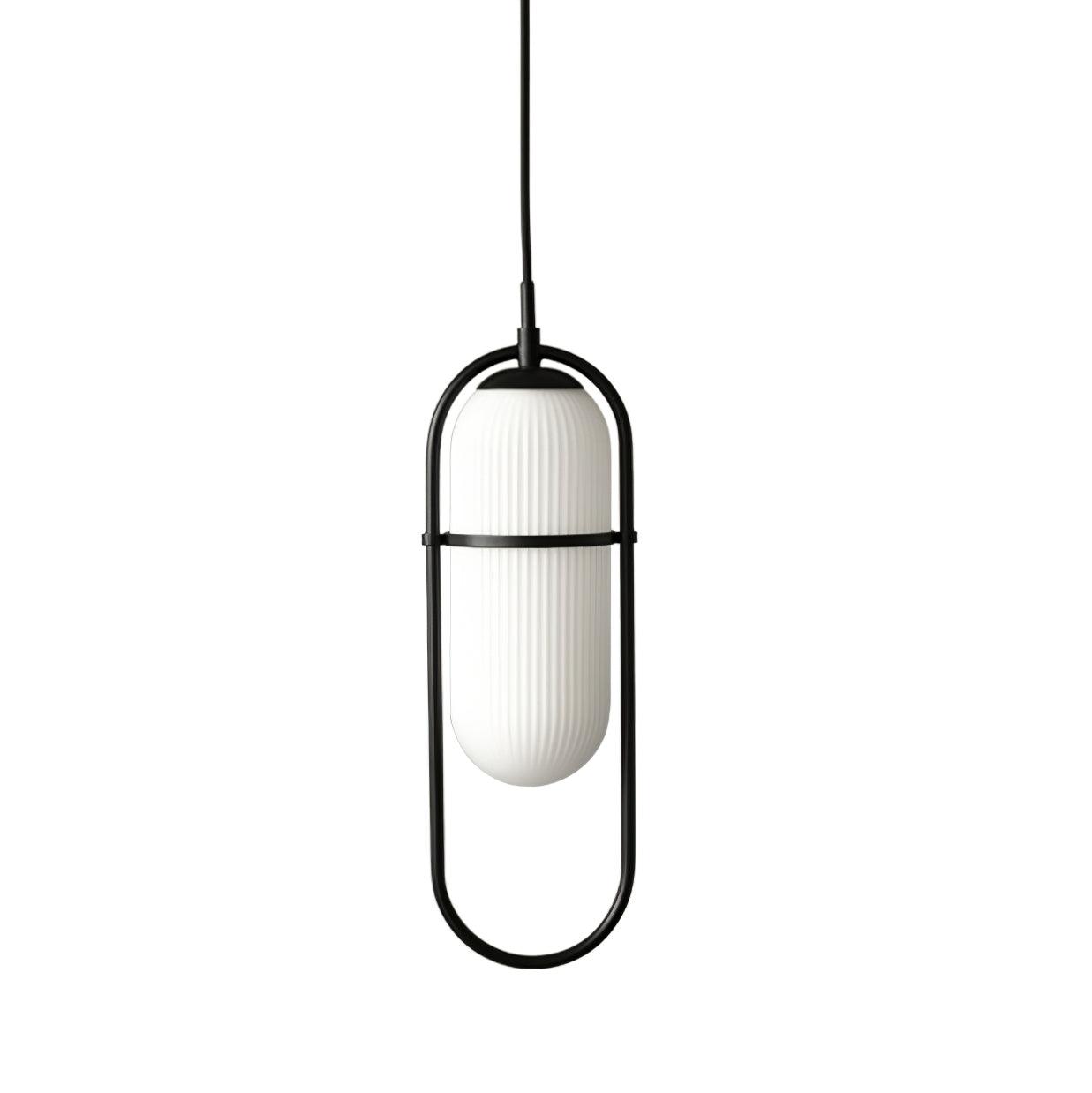 Zesta Lampe Suspendue Verre Rainuré Minimaliste