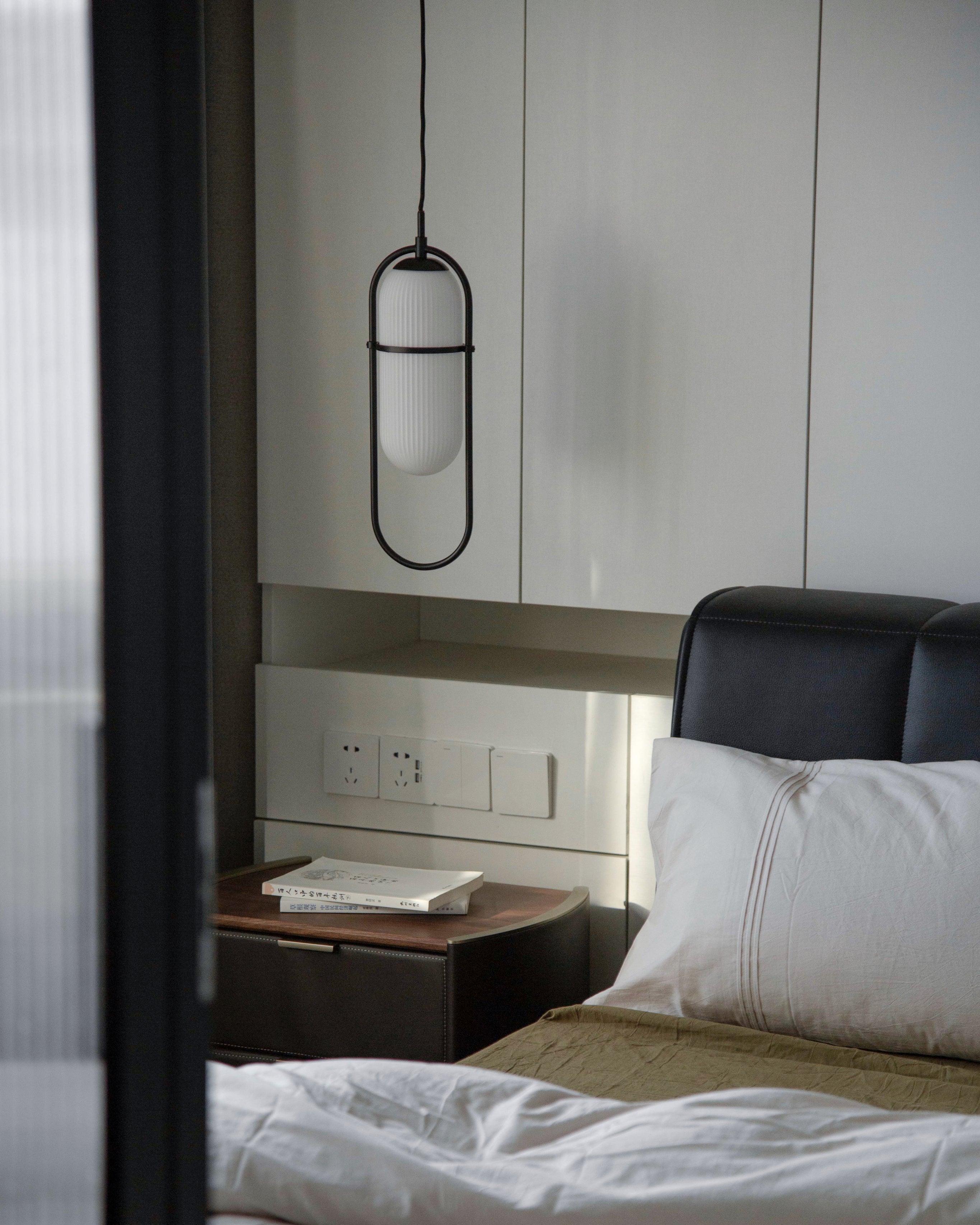 Zesta Lampe Suspendue Verre Rainuré Minimaliste