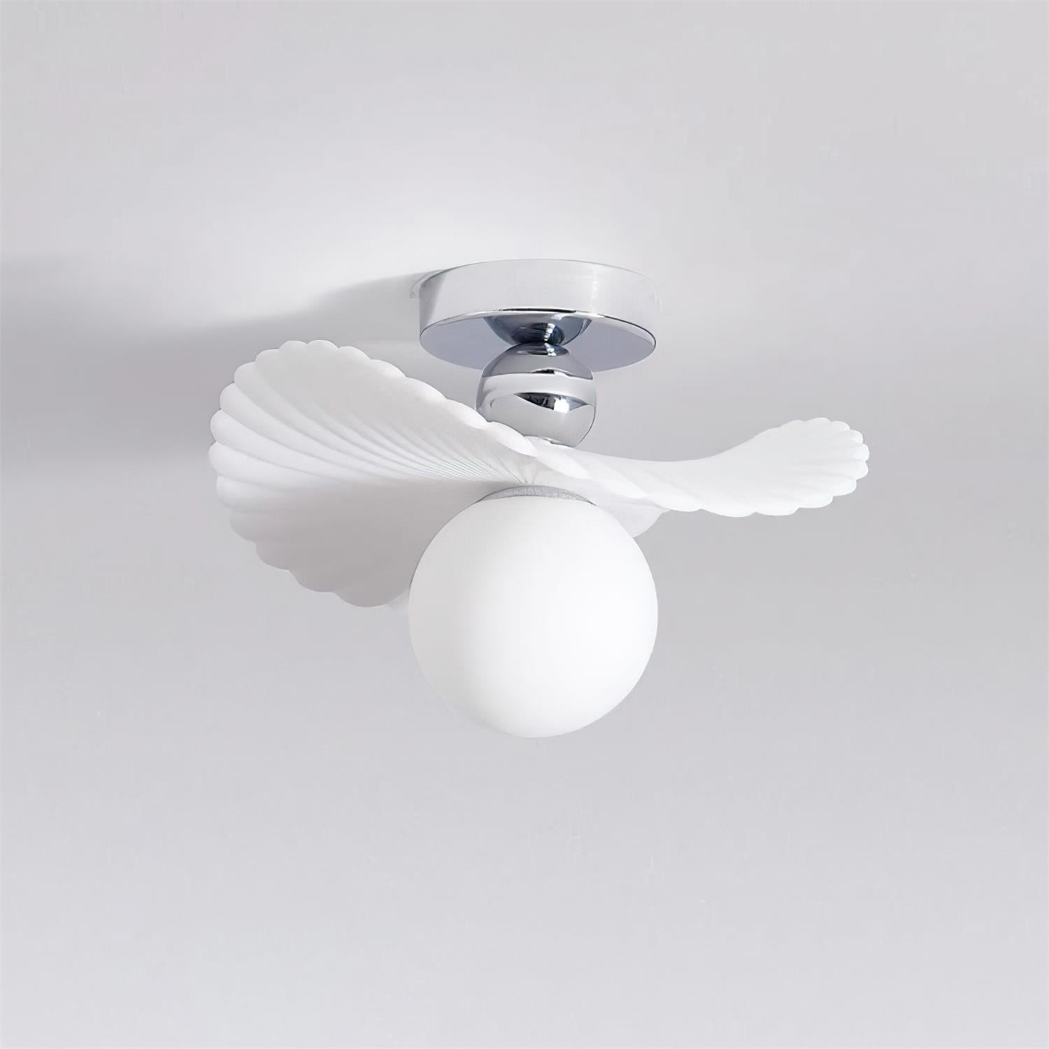 Ilyon Lampe Plafonnier Moderne à Abat-Jour Givré à Ailes