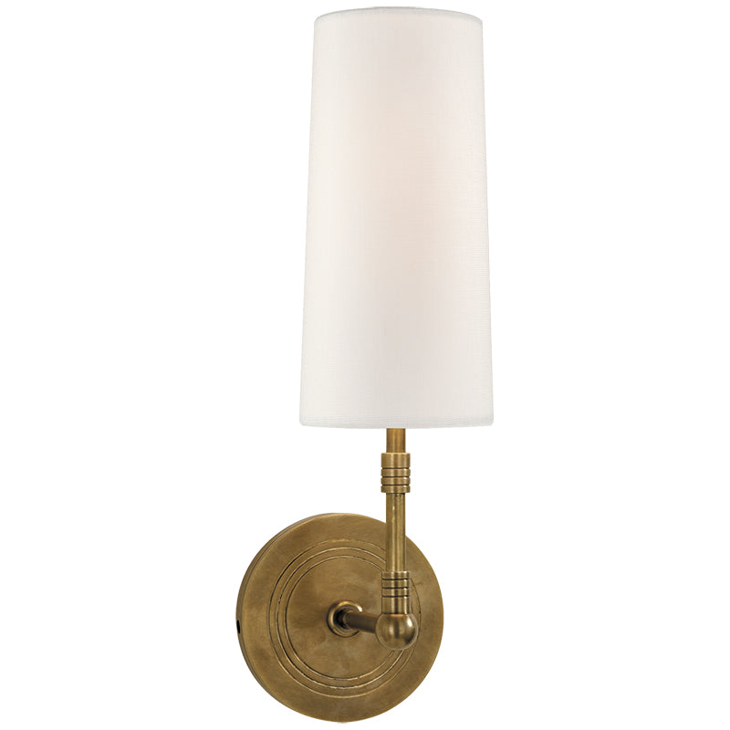 Ernorora Vintage Industrial Brass Fabric Wall Lamp