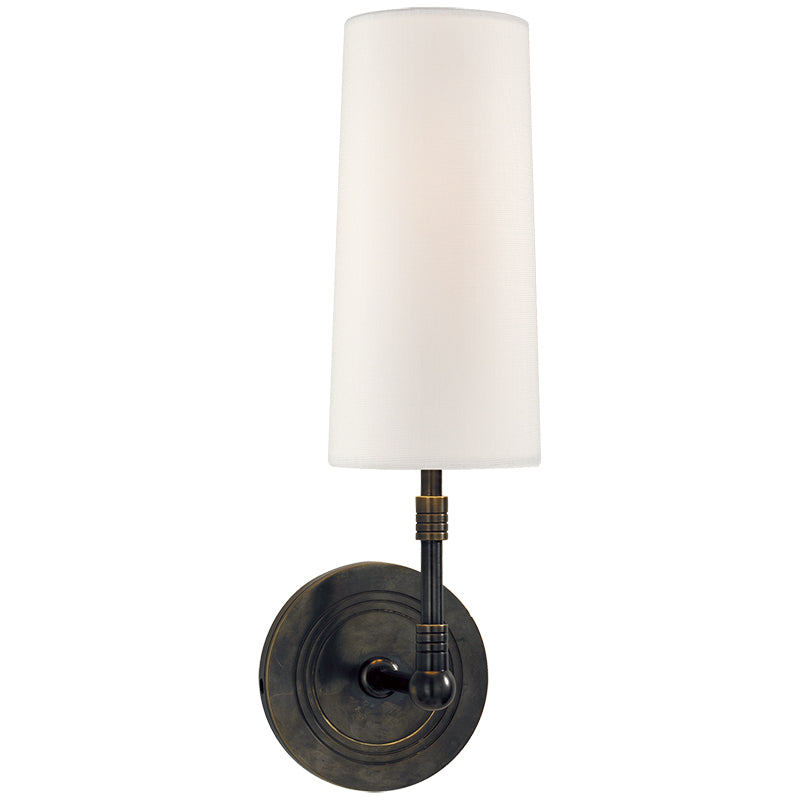 Ernorora Vintage Industrial Brass Fabric Wall Lamp