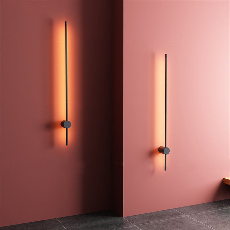 Eonix Applique Murale Intérieure Minimaliste Linéaire LED. Métal. Noir.