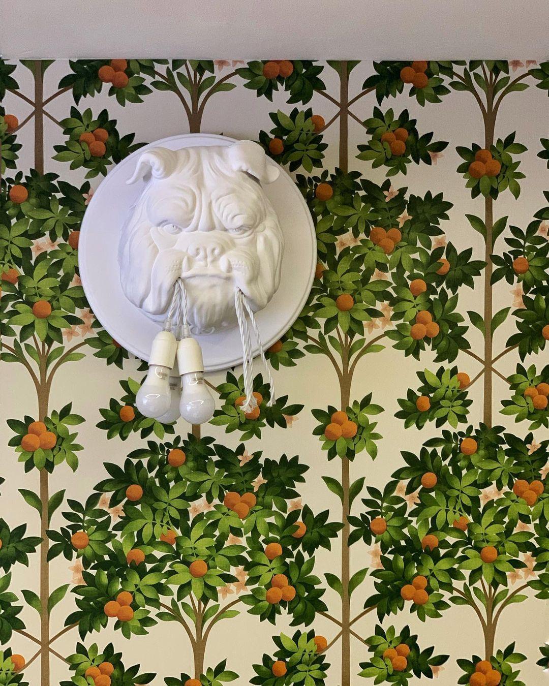 Lustra Applique Murale Sculpture Bulldog Fantaisiste