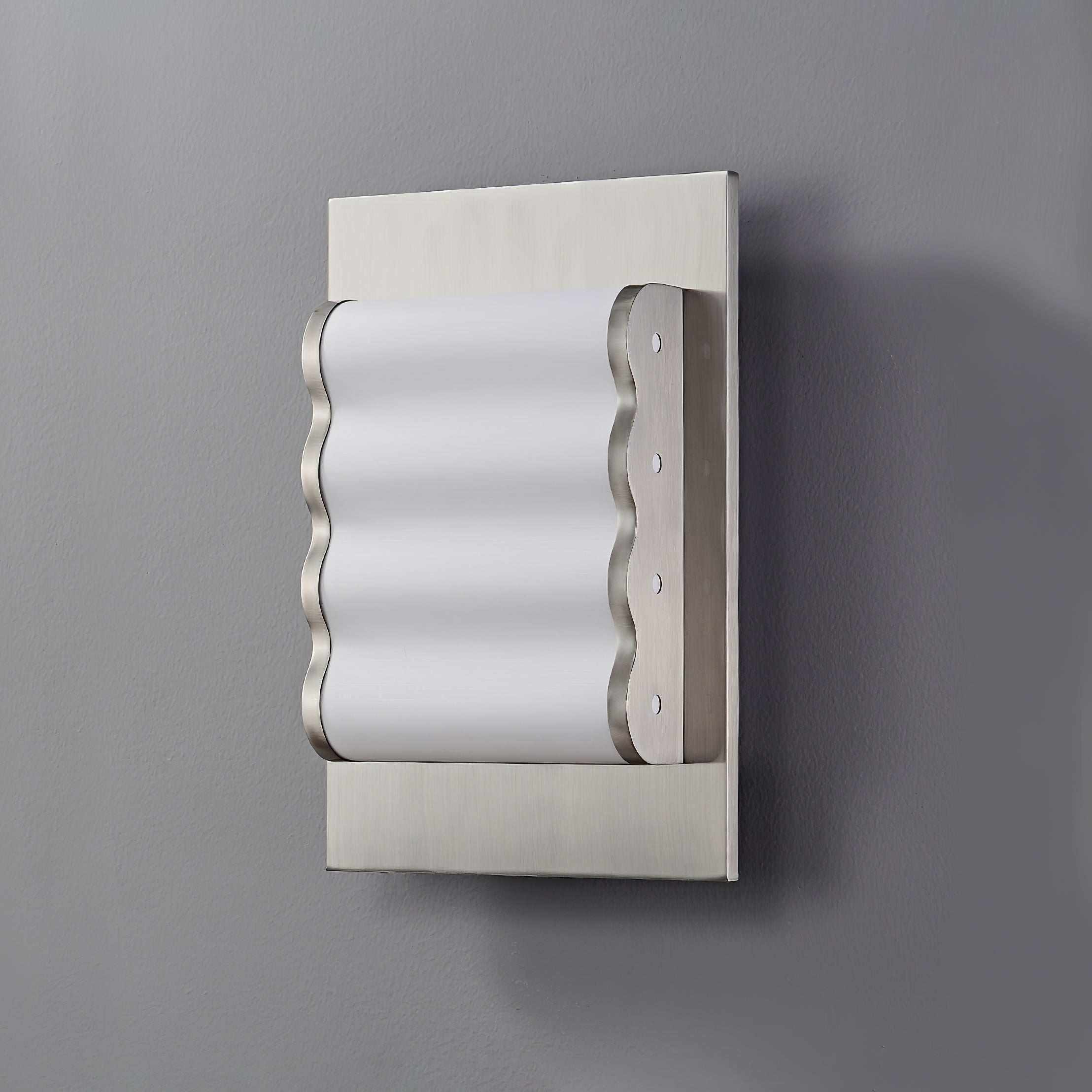 Wave Applique murale contemporaine en tissu