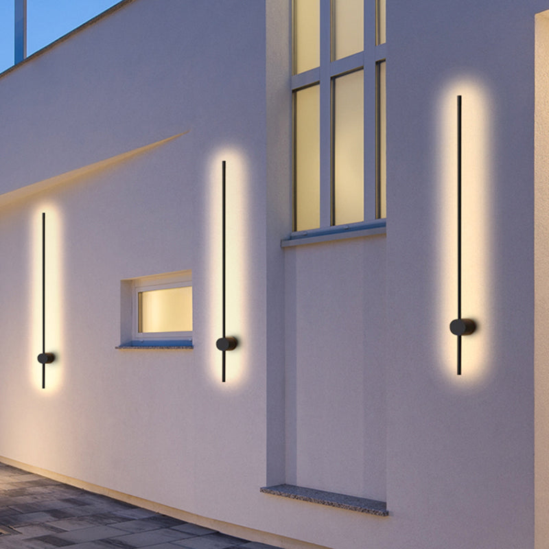 Eonix Applique Murale Intérieure Minimaliste Linéaire LED. Métal. Noir.