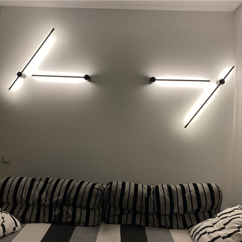 Eonix Applique Murale Intérieure Minimaliste Linéaire LED. Métal. Noir.