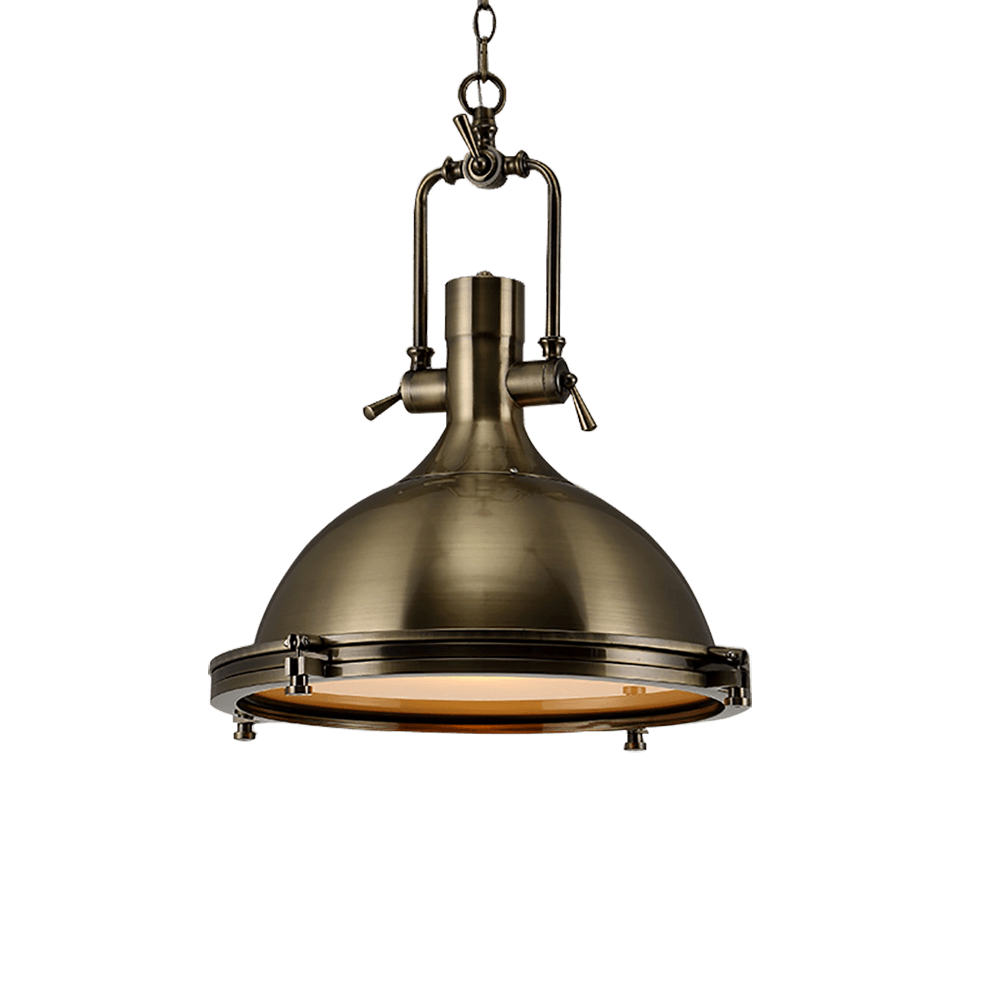 Solara Lampe Suspendue en Laiton Industrielle