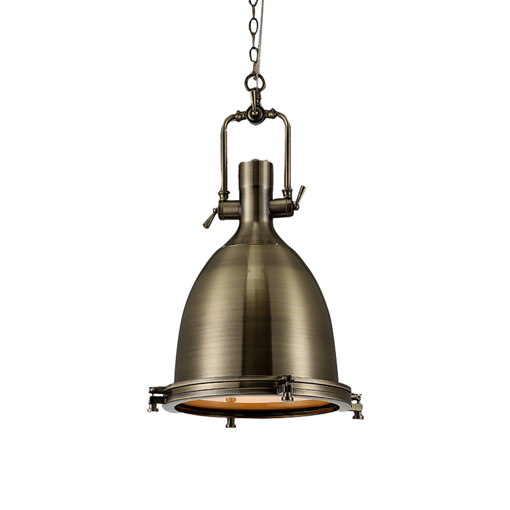 Solara Lampe Suspendue en Laiton Industrielle