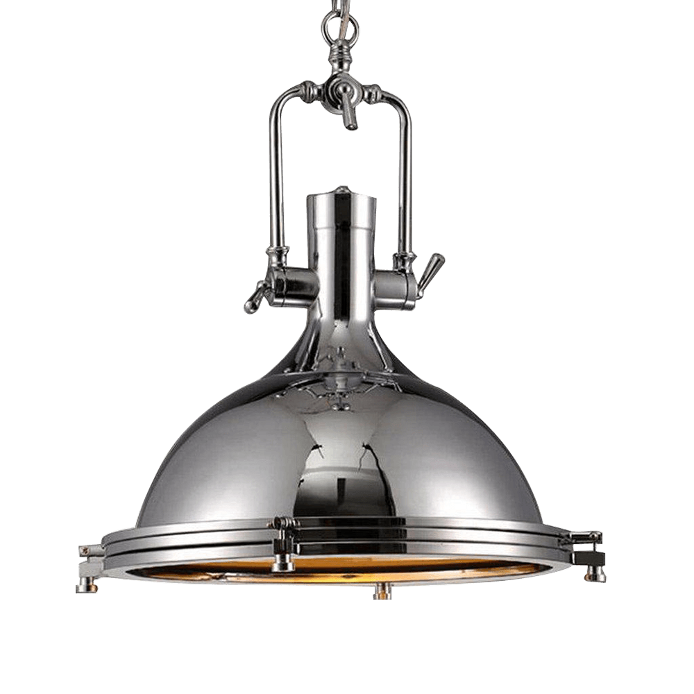 Solara Lampe Suspendue en Laiton Industrielle