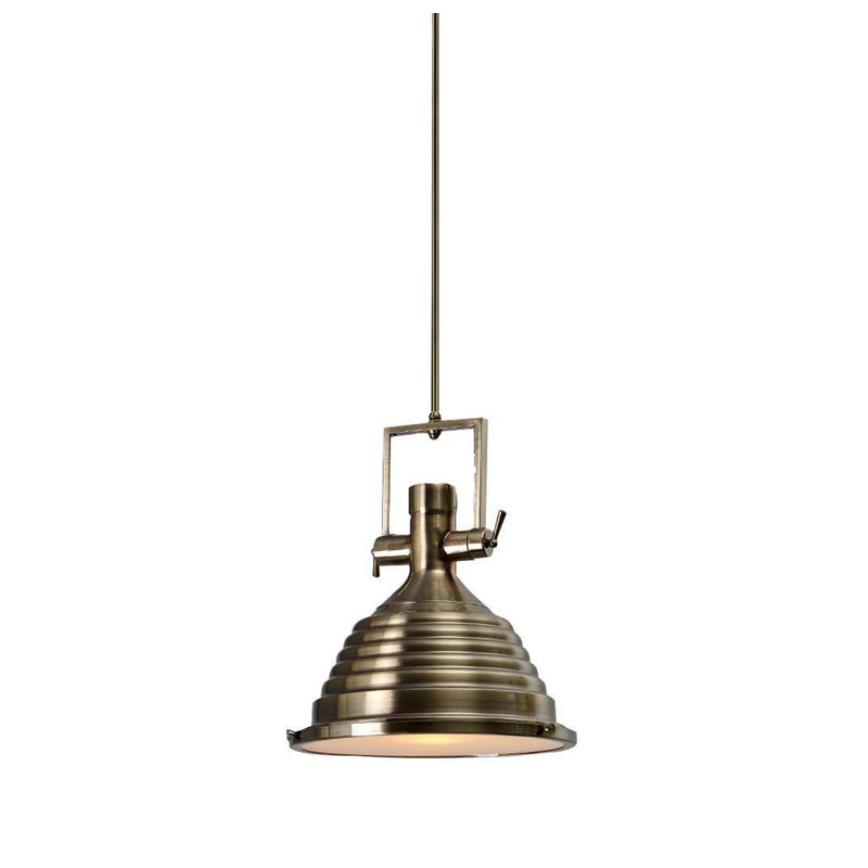 Solara Lampe Suspendue en Laiton Industrielle