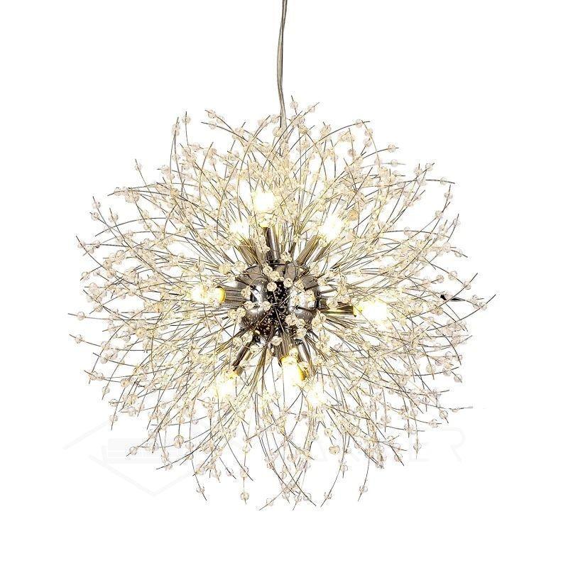 Lustra Lustre Cristal Pissenlit avec Cristaux