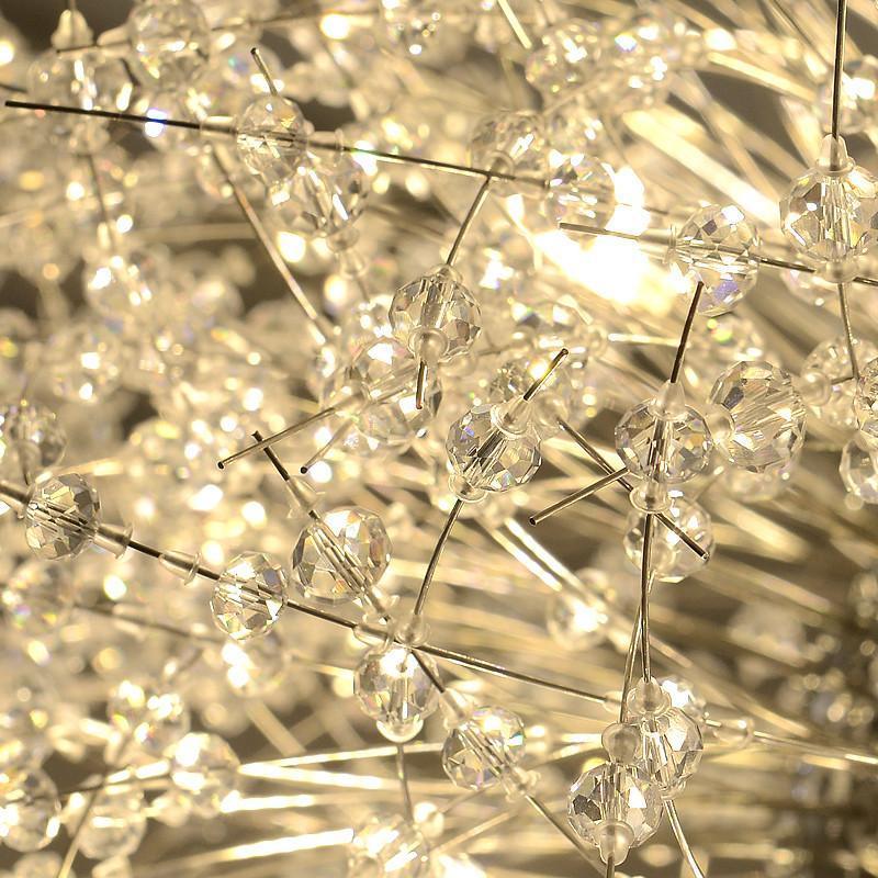 Lustra Lustre Cristal Pissenlit avec Cristaux