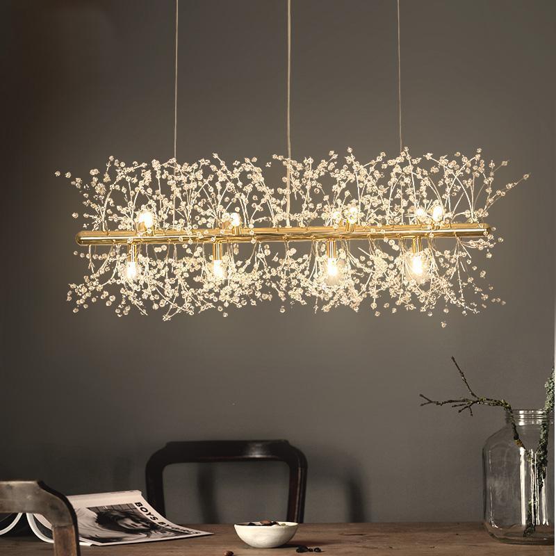 Lustra Lustre Cristal Pissenlit avec Cristaux