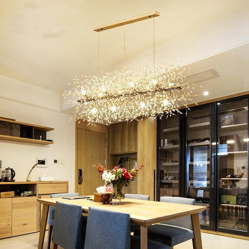 Lustra Lustre Cristal Pissenlit avec Cristaux
