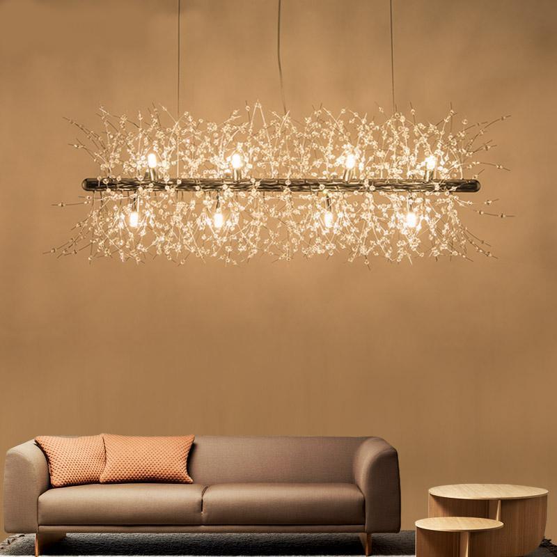 Lustra Lustre Cristal Pissenlit avec Cristaux