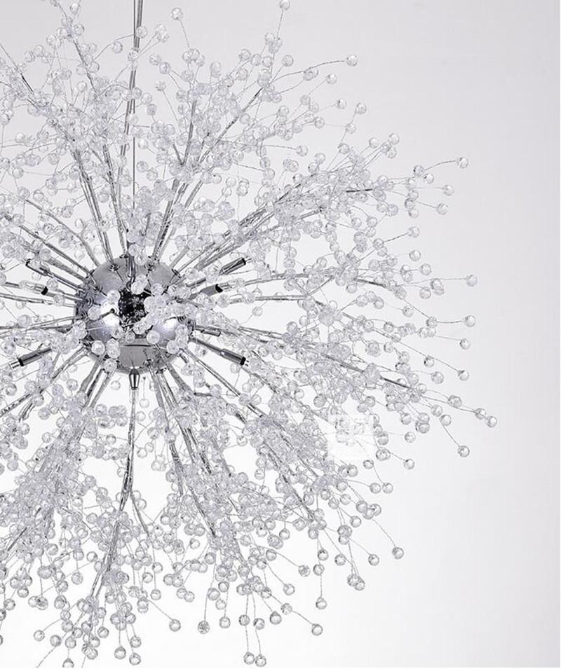 Lustra Lustre Cristal Pissenlit avec Cristaux