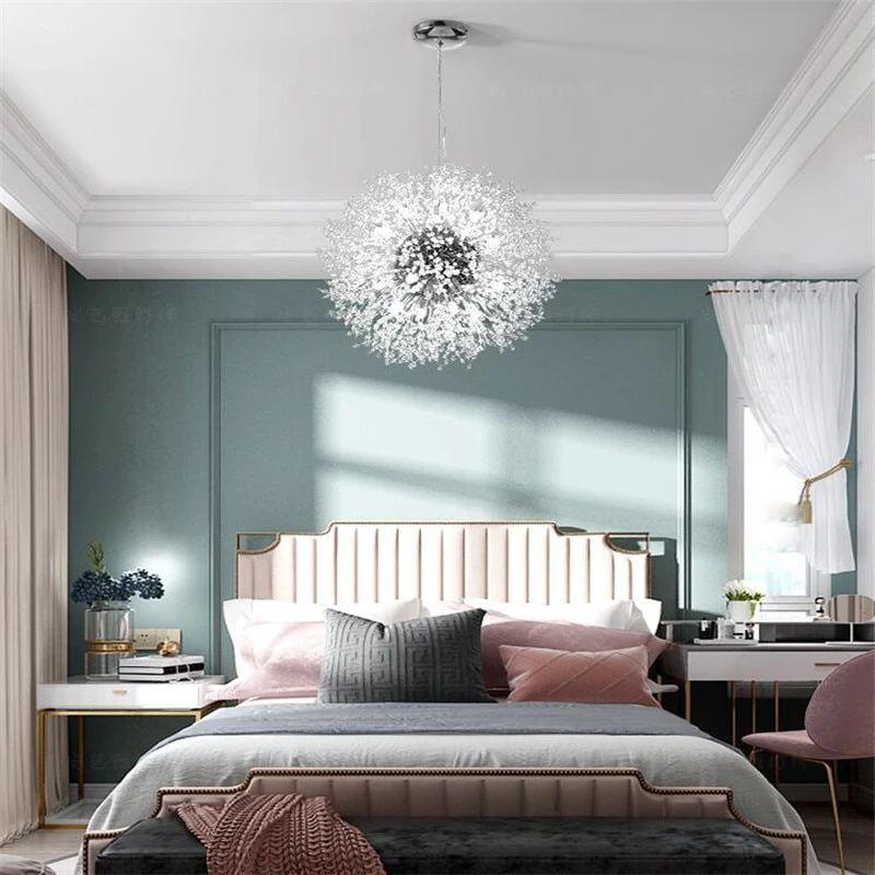 Lustra Lustre Cristal Pissenlit avec Cristaux