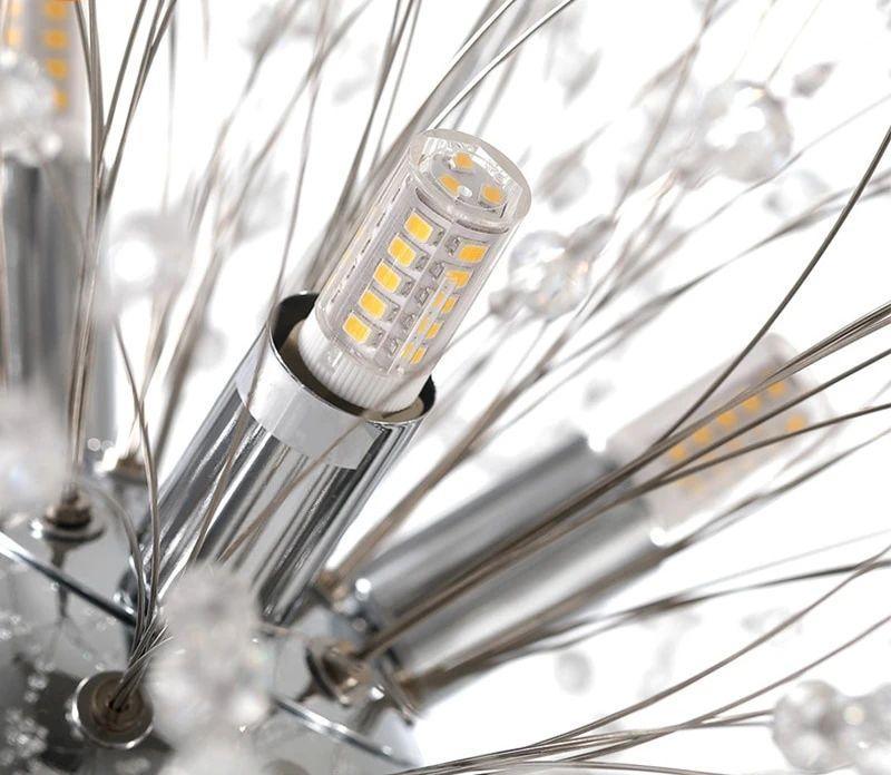 Lustra Lustre Cristal Pissenlit avec Cristaux