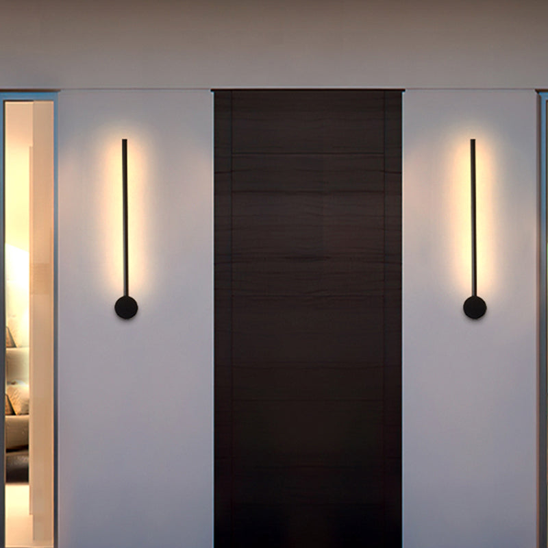 Eonix Applique Murale Intérieure Minimaliste Linéaire LED. Métal. Noir.