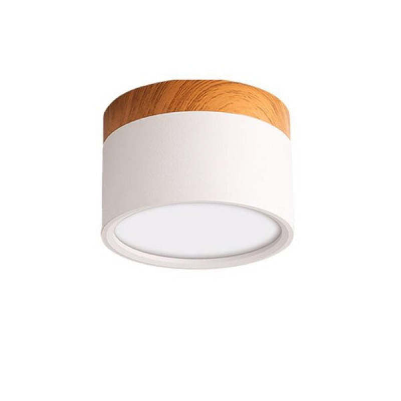Jojo Petit Plafonnier Led Multicolor Bois Nordique. Couloir