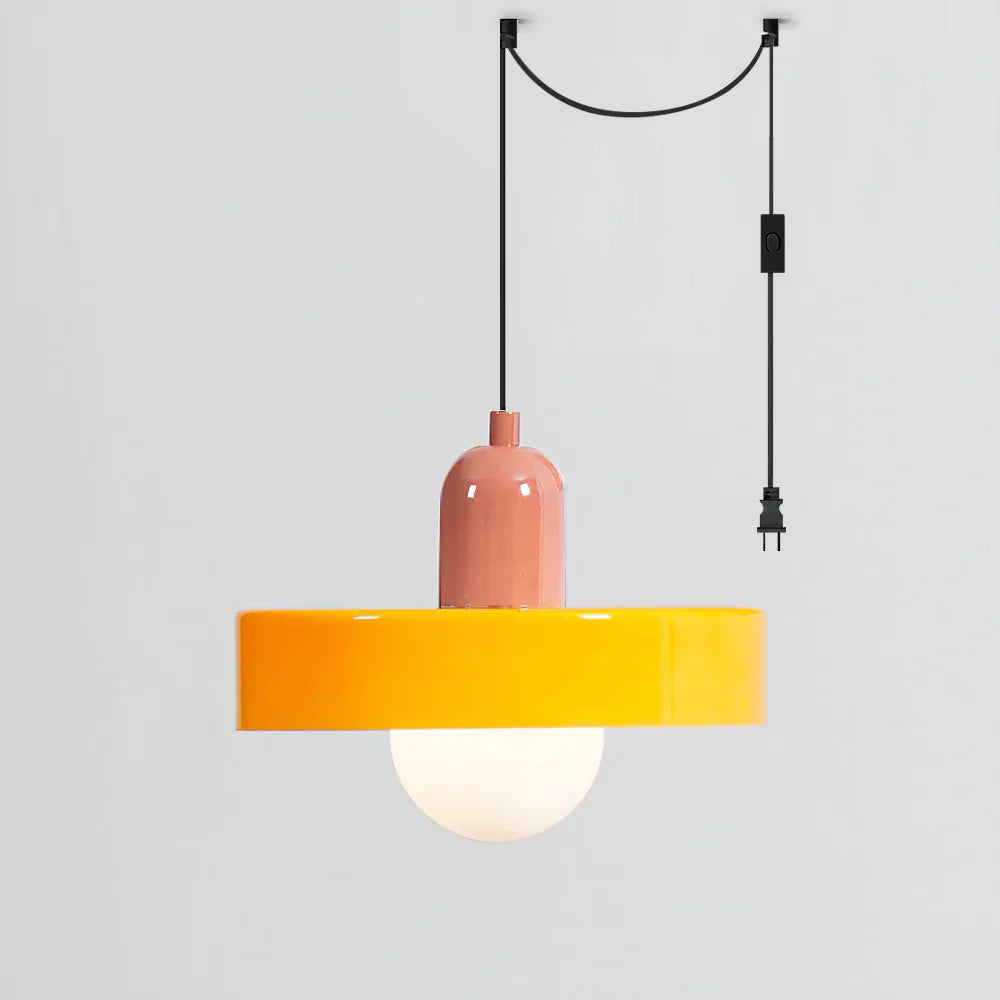 Jovial Luminaires en Verre Orb Disc Minimaliste Swag