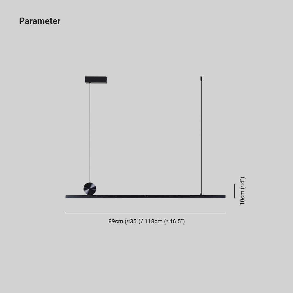Luvon Design LED Suspensions Linéaire Moderne Métal