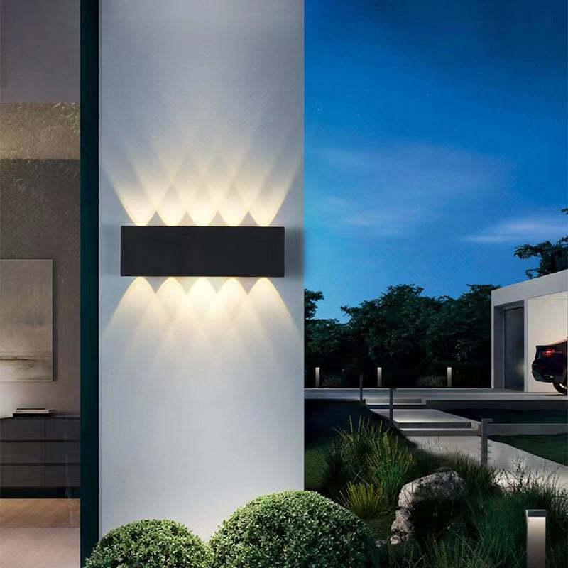 Tronix Applique Murale Rectangulaire Moderne  Noir/Blanc. Corridor