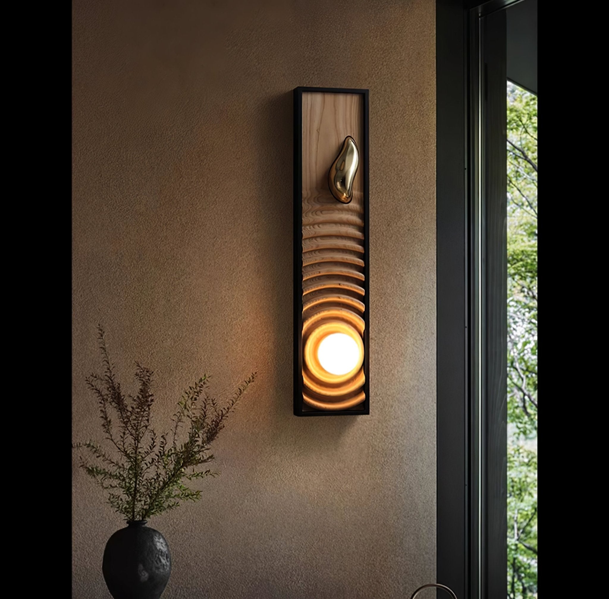 Caleb Applique Murale en Bois Vintage