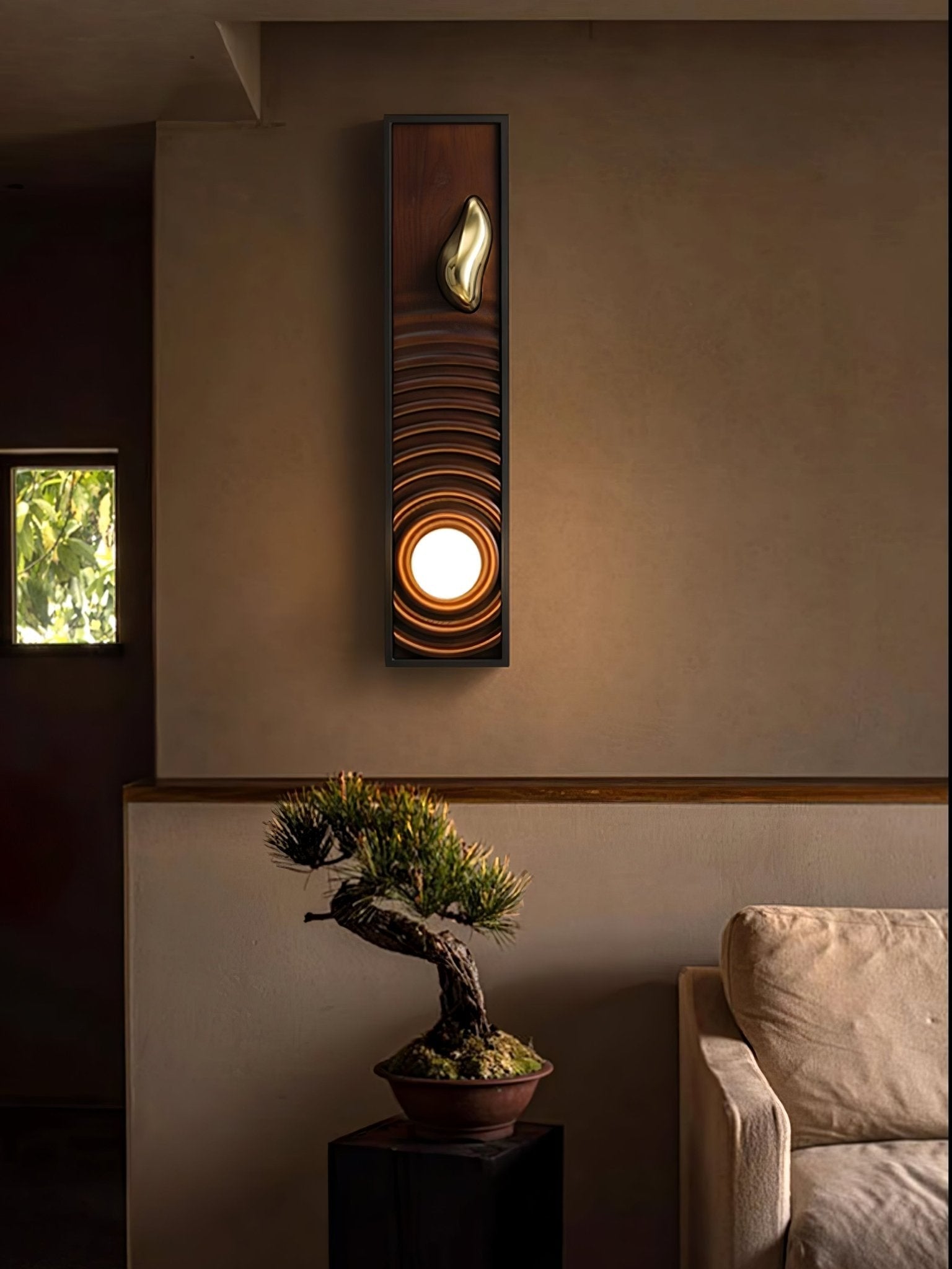 Caleb Applique Murale en Bois Vintage