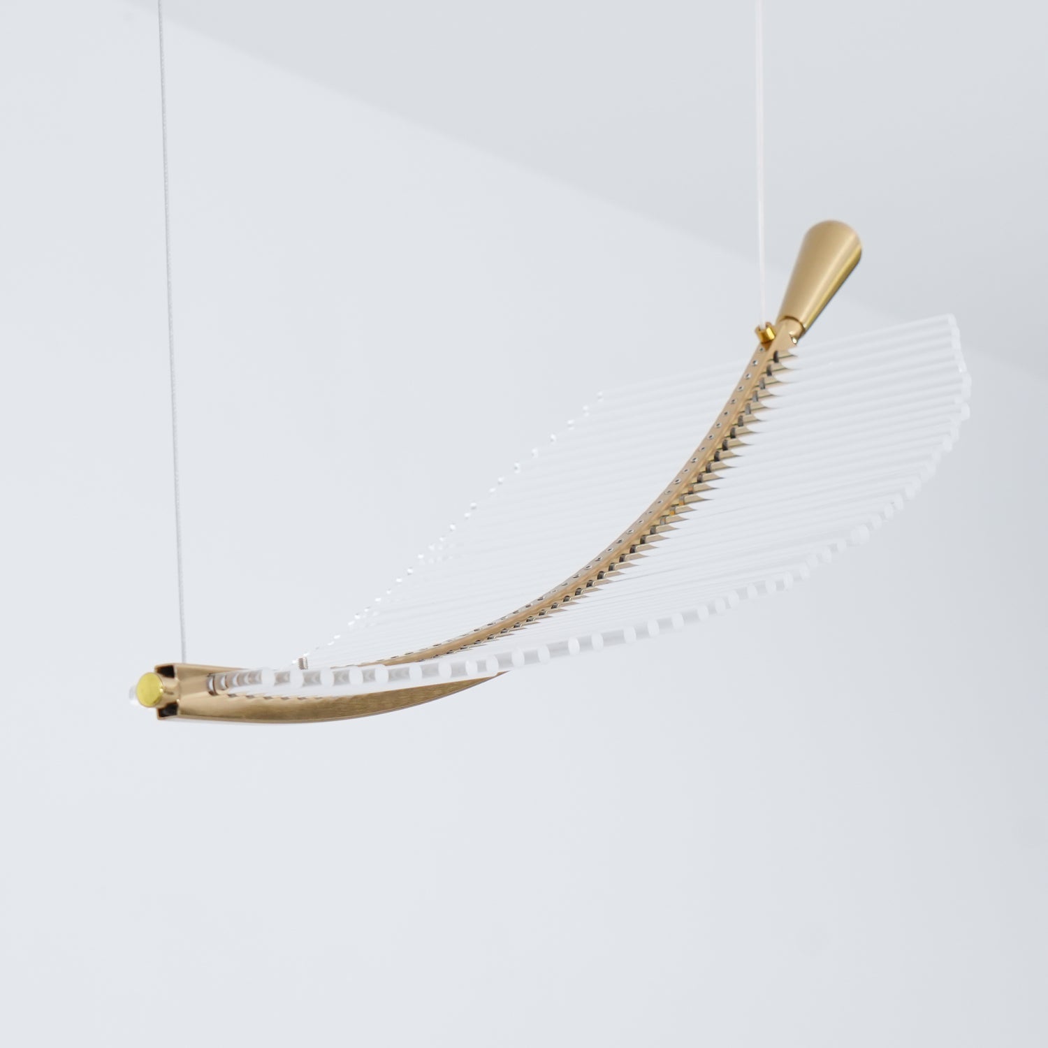 Lustra Lustre Leaf Acrylic Gold Elegant Modern