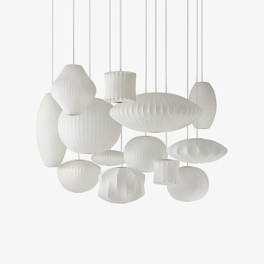 Nebula Lampe Suspendue en Soie de Mûrier Boule