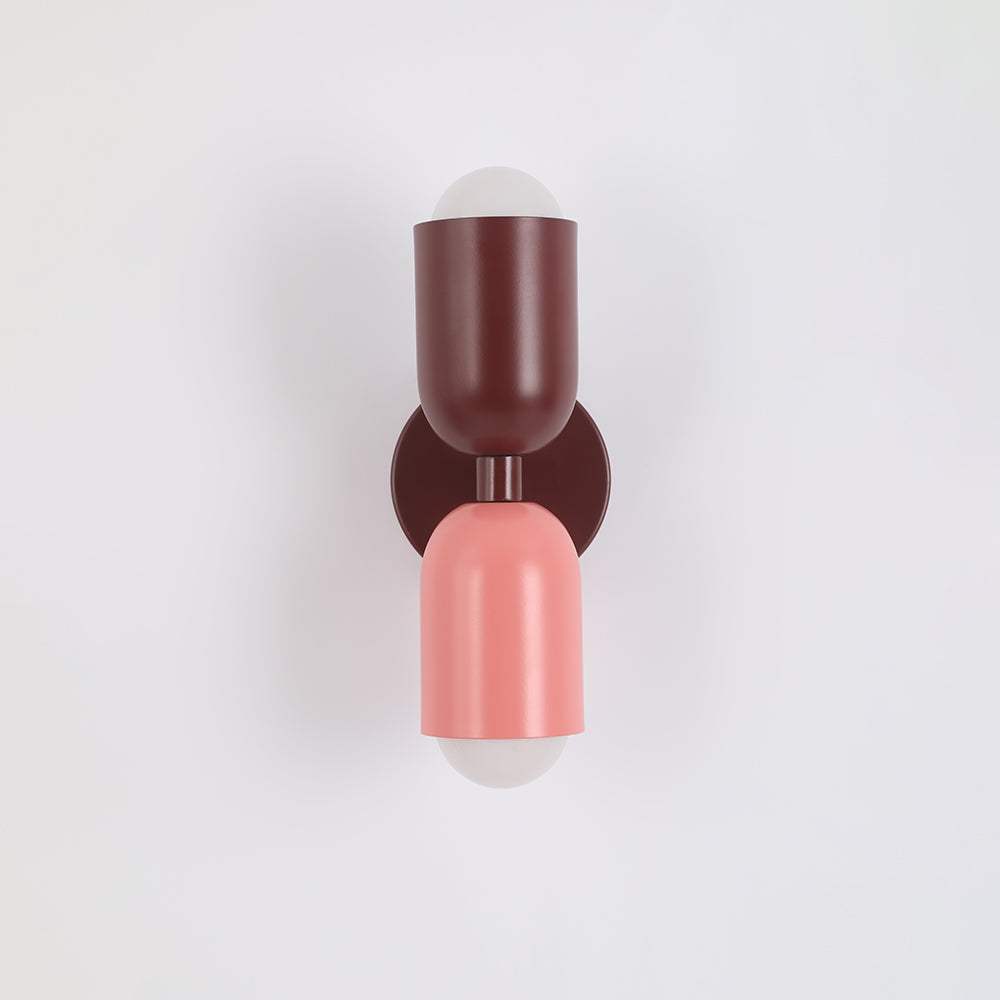 Kira Applique Murale Cylindre Scandinave Métal Coloré Salon